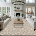 thumbnail image 4 of Area Rug for Living Room, Brown Non-Slip Indoor Large Carpet for Bedroom/Dining Room, Modern Abstract Art Farmhouse Washable Low-Profile Rectangle Floor Runner Rugs - 5 x 7 Ft, 4 of 7