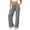 Gray, variant on Straight Leg Yoga Pants for Women with Pockets Stretch High Waist Workout Pants Loose Soft Breathable Summer Casual Exercise Pants Navy M