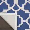 thumbnail image 5 of Waverly Sun N' Shade Indoor/Outdoor Modern Trellis Lapis 2'3" x 8' Area Rug, Easy Clean, Eco-Friendly, Bed Room, Living Room, Dining Room, Hallway, (8' Runner), 5 of 8