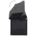thumbnail image 3 of vidaXL Outdoor Sofa Bed with Canopy Poly Rattan Black, 3 of 5