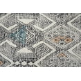 thumbnail image 3 of Binada Tufted Tribal Diamond Rug, Black/Orange/Teal8ft x 8ft Round, 3 of 3