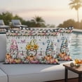 thumbnail image 4 of Gnomes Pumpkins Fall Outdoor Waterproof Pillow Covers, Orange Pink Thanksgiving Botanical Decorative Rectangle Throw Pillowcase Sofa Cushion Sham for Patio/Couch/Chair, 20"x12" 2 Pack, 4 of 8