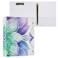 thumbnail image 3 of ALAZA Watercolor Mandala Boho 3 Ring Binder 1.5 Inch Three Ring Office Binders w/ clipboard & 3 pockets, Hold 200 Sheets, 1 pc, 3 of 7