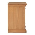 thumbnail image 3 of Linon Roberts Three Drawer Wood Nightstand in Dark Honey Brown, 3 of 22