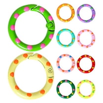 Colored Metal Binder Rings for Loose Leaf Binding Reusable Book Rings Sturdy Finish 10pcs