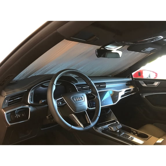 HeatShield, The Original Windshield Sun Shade, Custom-Fit for Audi S7 Sedan 2019, 2020, 2021, Silver Series