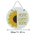 thumbnail image 3 of Front Door Hanging,Sunflower Welcome 3D Door Hanger Funny Door Hanger Farmhouse Door Hanger Rustic Welcome Sign Spring Festival Wooden Hanging Sign, 3 of 7