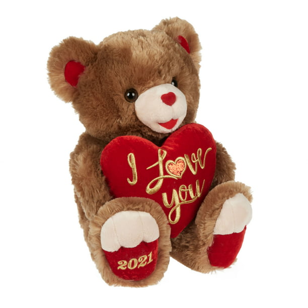 Way To Celebrate Valentine's Day Sweetheart Teddy Plush, 2021 