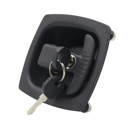 RV Door Handle,T-Handle Latch RV Camper Trailer Tool Box Door Lock Replacement With Keys IP65 Waterproof T-Shape Handle Lock