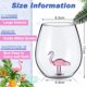 thumbnail image 2 of 2 piezas de copas de vino con forma de flamenco, copas de ginebra creativas para mujeres y hombres, copas de vino de cristal con forma de flamenco, regalos con, 2 of 5