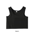 thumbnail image 4 of Minnieouse Chaleco corto para mujer, camisetas sin mangas para verano, ropa interior sin mangas, sin costuras, talla S-5XL, Jersey transpirable, Ropa interior Negro/L, 4 of 6