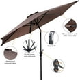 thumbnail image 4 of Gymax 9 Ft Patio Table Market Umbrella Yard Outdoor w/ Heavy-duty Umbrella Base Tan, 4 of 10