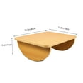 thumbnail image 2 of FUEENIRVA Wood Office Footrests Density Board Comfortable Sitting Office Use 1Set, 2 of 8