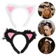 thumbnail image 4 of KAKOWELY 2 diademas con orejas de gato para adultos, diademas peludas para fiestas, disfraces, cosplay, orejas de animal, adorables diademas con orejas de gato., 4 of 5