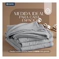 thumbnail image 4 of Manta Muselina King Size 100% Algodón Esquimal Ideal para Cama, Sofá y Decoración (Gris), 4 of 7