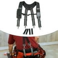 thumbnail image 6 of Kuntesetty Tool Belt Suspender 4 Point Tool Belt Harness for Carpenter Farmer Repairmen Black and Gray, 6 of 9