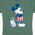 thumbnail image 3 of Disney - Americana - Mickey Flag Pattern - Women's Short Sleeve Graphic T-Shirt, 3 of 5
