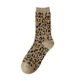 thumbnail image 4 of Bibifish Womens And Mens Thick Thermal Fleece Lined Socks Warm Flat Leopard Print Floor Socks Autumn And Winter Home Sleeping Slipper Socks, 4 of 4