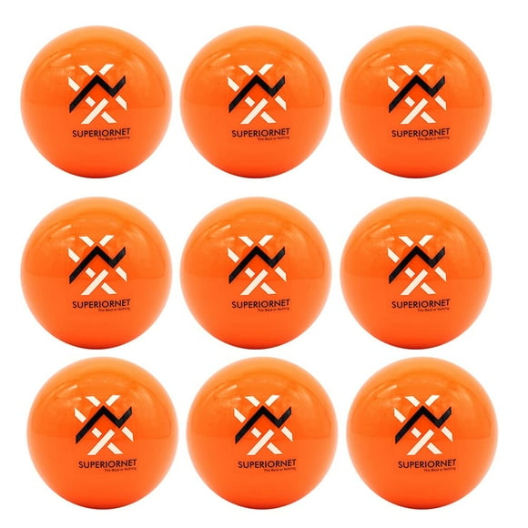 SUPERIORNET Lot de 9 Balles de Baseball et Softball Pondérées de 3 Pouces / 16 oz Balles Lourdes pour Frapper et Lancer
