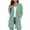 Mint Green, variant on Womens Plaid Jacket Blue Casual Printed Long Sleeved Shirt Cardigan Loose And Casual Tops Plaid Winter Coats L