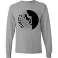 thumbnail image 3 of Inktastic Rock Climbing Silhouette Long Sleeve T-Shirt, 3 of 5