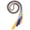 Assorted Color, variant on HONMEET 2pcs Assorted Color Polyester Graduation Honor Cords for Caps and Academic , Elegant Decoration Accessories