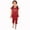 Watermelon Red, variant on Generic Toddler Baby Girls Summer Outfits Short Sleeve Ruffle T-Shirt and Cropped Capri Leggings 2 Piece Sets for 1-10Years