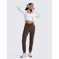 thumbnail image 3 of Pantalones Joggers CRZ YOGA Mujer 72 cm Bolsillos Marrón XL, 3 of 5