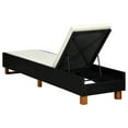 thumbnail image 4 of vidaXL Patio Lounge Chair Outdoor Sunlounger Sunbed with Cushion Poly Rattan, 4 of 6