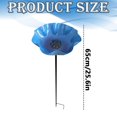 thumbnail image 3 of Bird Bath for Outside,Ground Stake Wild Bird Feeder Water Bowl,Weather‑Resistant Metal Stake Bird Bath Feeder,Weatherproof Bird Feeding Water Station Stake,Stake Bird Waterer for Backyard Patio, 3 of 4