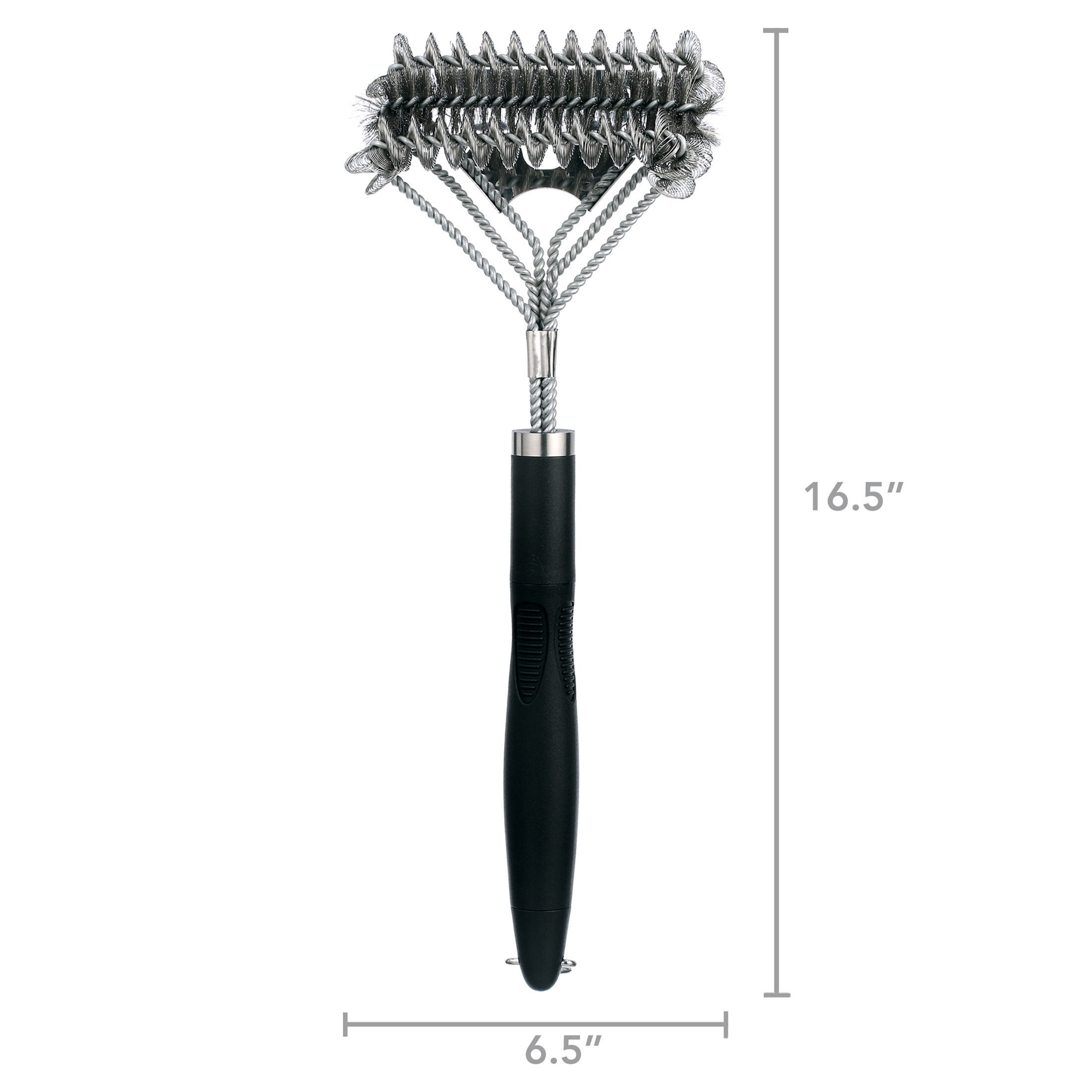 Grill Brush and Scraper Bristle Free & Wire Combined BBQ Brush- Safe & Efficient Grill Cleaning Brush - 17” Grill Cleaner Brush for Gas/Procelain/Charcoal Grates-Gifts for Grill Wizard