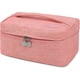 thumbnail image 1 of Makeup Bag Waterproof Cosmetic Bag Leather Makeup Travel Bag Portable Makeup Brush Bag Multifunctional Makeup Organizer Bag for Women, 2-Pack, Pink, 1 of 4