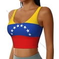 thumbnail image 2 of Women Sexy Sports Vest Venezuelan Flag Female Streetwear Sport Lingerie Tee Crop Top, 2 of 7