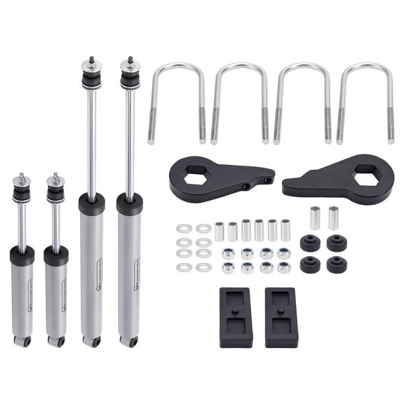 BFO 2.5" Front 1" Rear Leveling Lift Kit For F-150 4WD 1997-2003 Blocks & Shocks