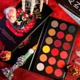 thumbnail image 3 of Red Eyeshadow Palette 18 Shades Highly Pigmented Long Lasting Matte Shimmer Orange Red Gold Black, 3 of 6