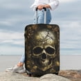 thumbnail image 6 of Picia Vintage Gold Leaf Skull Luggage Protector Cover Thicken Suitcase Protector Cover Fit 18-32 Inch Luggage-X-Large, 6 of 9