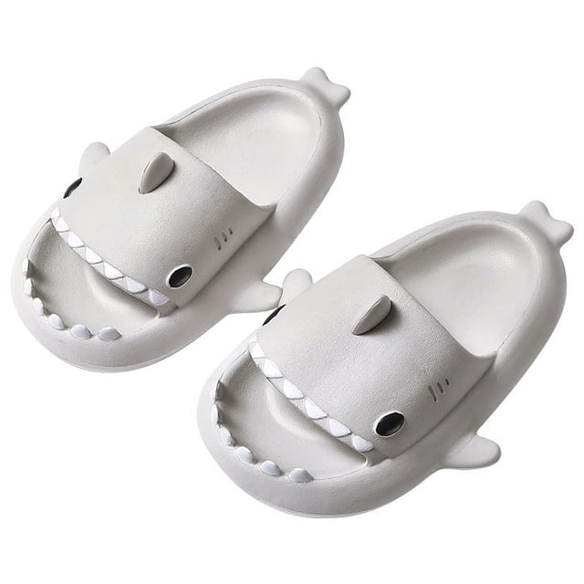Zapatos deslizantes Deslizadores con forma de tiburón de dibujos animados para niños Sandalias antideslizantes de verano oso de fresa Electrónica
