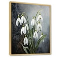thumbnail image 2 of Designart "Tranquil Forest Snowdrop Photo" Snowdrops Floater Framed Canvas Prints, 2 of 5