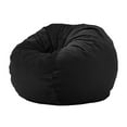 thumbnail image 3 of Hobestluk Bean Bag Chairs 2.5FT Bean Bag Chair with Memory Foam Filled & Machine Washable Cover Bean Bag Chairs for Playroom, Living Room, Bedroom(Black), 3 of 9