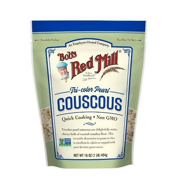 Bobs Red Mill Tri-Color Pearl Couscous, 16 Ounce Pouch -- 4 per Case.