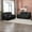 Black, variant on Contemporary 2-Piece Faux Leather Upholstered Living Room Sofa Set, Sofa & Loveseat, Grey