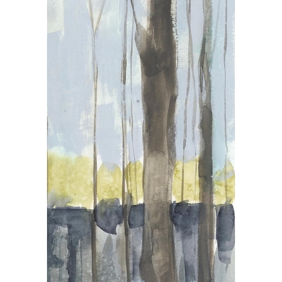 Art.com Treeline Diptych II Art Print, 12" x 18"