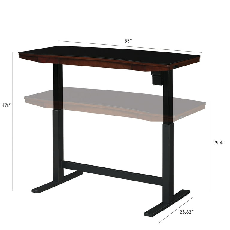 Twin Star Thoreau Adjustable Height Desk Meridian Cherry