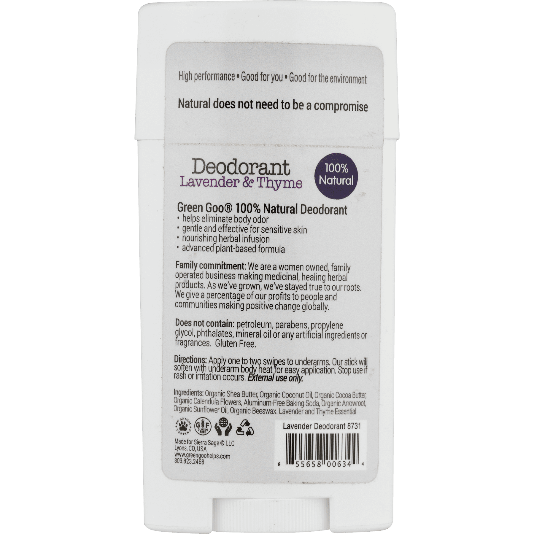 Green Goo Deodorant Lavender Thyme 2 2 Oz Walmart Com Walmart Com