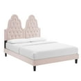 thumbnail image 6 of Modway Alexandria Tufted Performance Velvet Twin Platform Bed in Pink, 6 of 10