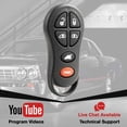 thumbnail image 5 of KeylessOption replacement fob for Chrysler, Dodge minivans (04686797) 6-button fob with remote door release, 5 of 5