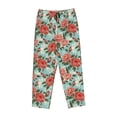 thumbnail image 4 of Goofa Rose Flowers Printed Soft Pajama Pants for Women, Wide Leg Comfy Casual Lounge Yoga Pants-Medium, 4 of 9
