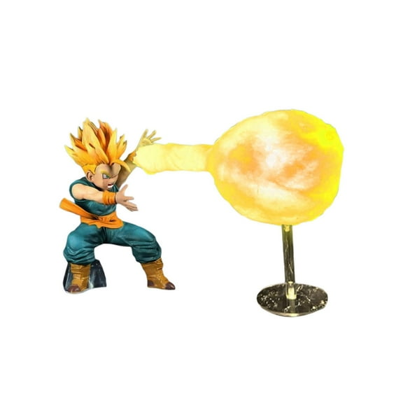 Trunks Kamehameha LED Lamp â Rechargeable Super Saiyan Night Light with Touch Control & USB-C â Anime Desk Lamp & Room Decor Gift, A