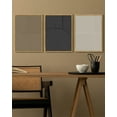 thumbnail image 4 of Drsoum Minimalist Abstract Wall Art Modern Line Decor Geometric Artwork Kitchen Dining Room 11x14in3pcs Natural Framed, 4 of 5