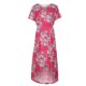 thumbnail image 1 of Vestido casual estampado de manga corta con cuello en V para mujer de moda Fridja  qw6540, 1 of 6